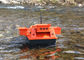Orange remote control bait fishing boat DEVC-202 350M Wave Resistance